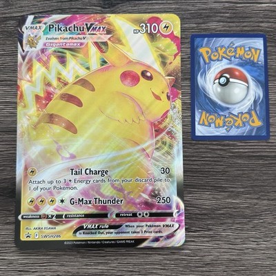 Pokemon Pikachu VMAX SWSH286 JUMBO Oversized Card Black Star Promo