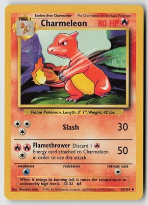 Charmeleon 024/102 - Base Set Normal - PTCG - MP