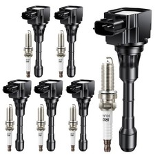 UF617 Confezione Bobina Accensione Candele Iridio Adatto per INFINITI FX37 G37 M37 Q...