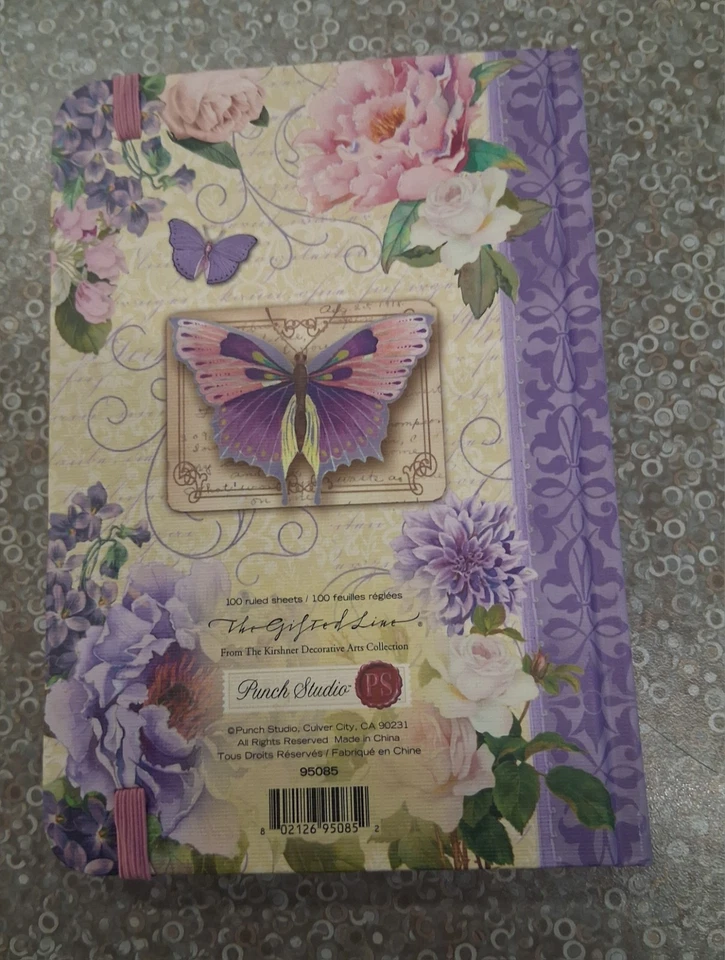 100 Page Lined Journal Notebook for Women & Men, Hardcover A5, C-Butterfly  - Image 2 of 4