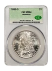USA 1885-O Morgan Dollar - CAC MS 64 WitterBrick - Silver