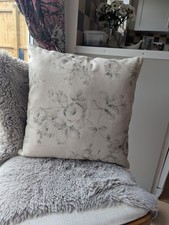 French country grey faded roses cushion cover |  floral rustic decor 