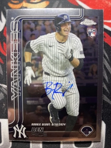 Ben Rice 2025 Topps Chrome Ben Rice #USC138 Auto