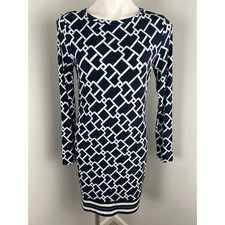 Michael Michael Kors Geometric Chain Link Print Sheath Dress Stretch Small