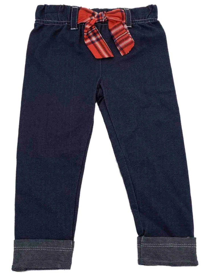 Conjunto de 2 piezas de camisa dulce roja blanca azul corazón top e inferior para niñas infantiles 24 m Foto 2 de 2