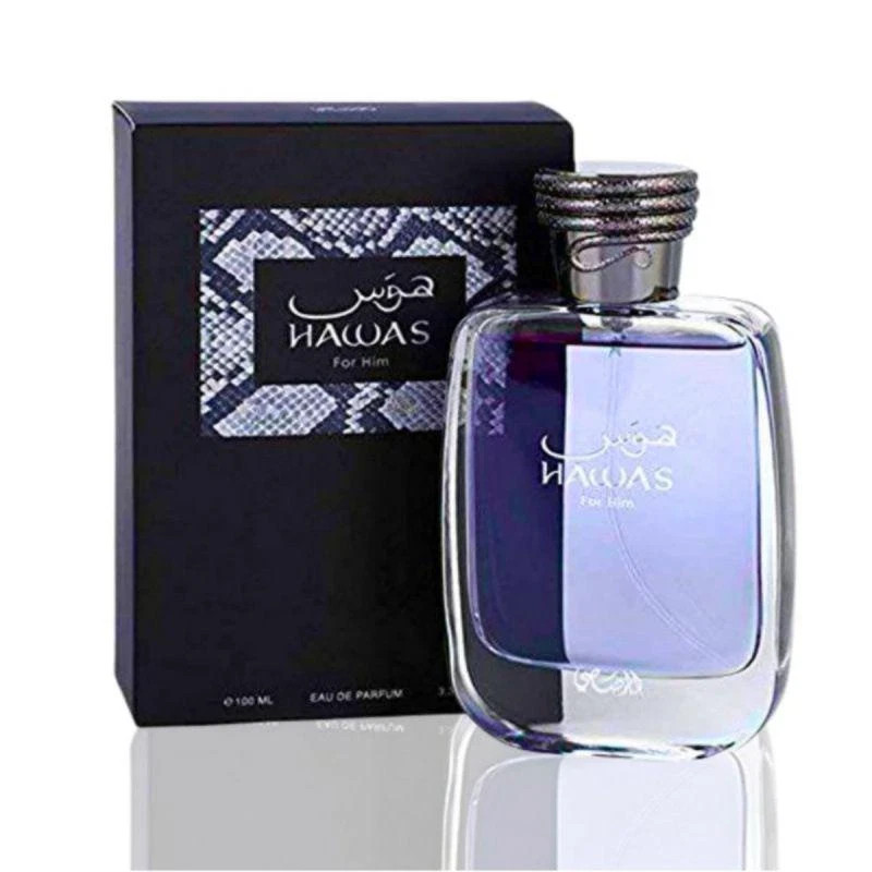 RASASI Hawas For Men - Eau de Parfum Spray 100ML (3.4 Oz) BRAND NEW SEALED BOX