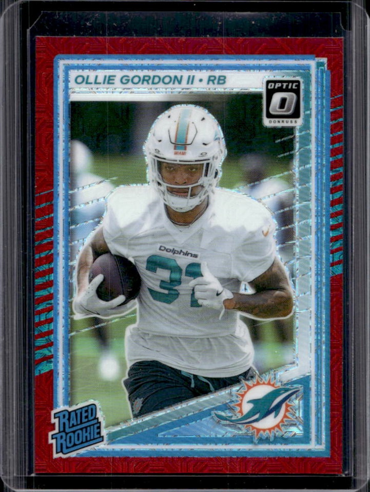 2025 Panini Donruss Optic Ollie Gordon II Rated Rookie Red Mojo Prizm #218