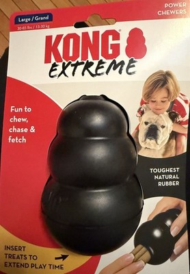 KONG Extreme Dog Toy - Fetch & Chew - Large (Pack of 1), Black