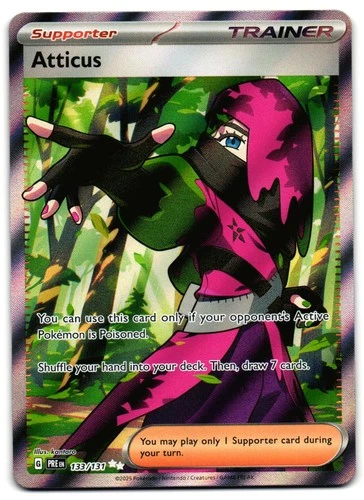 Atticus 133/131 - Prismatic Evolutions Ultra Rare Pokemon TCG - NM Card