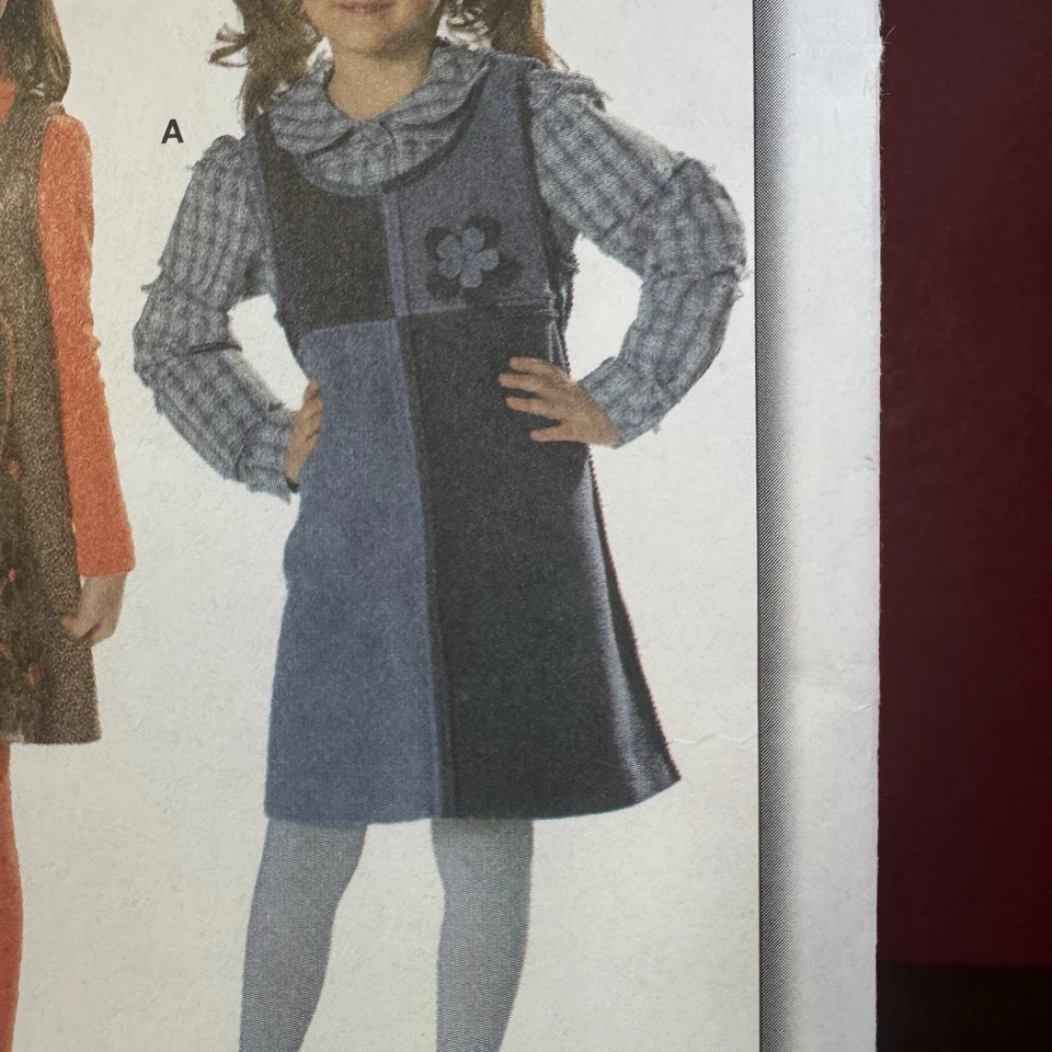 Burda Sewing Patterns 9675: 3 Jumper Dress Designs, Child Sizes 3-9 - New, Uncut - Image 4 of 4