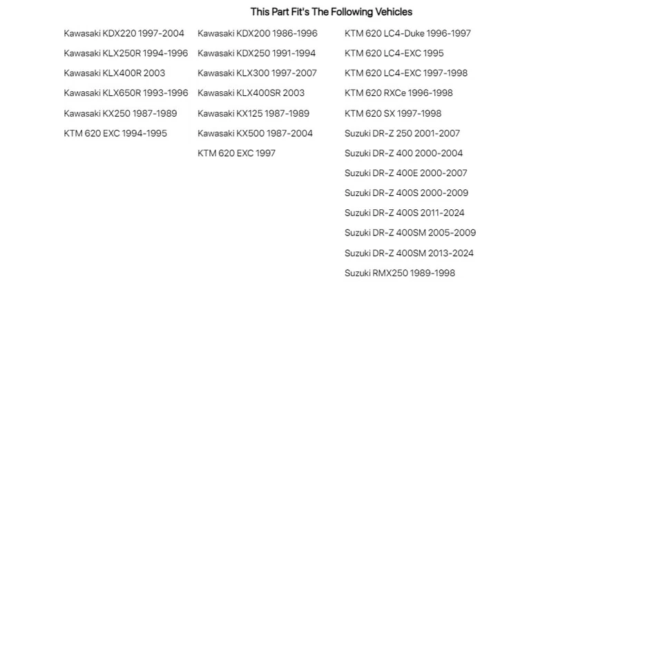 PC Racing Pro-Seal For Kawasaki KDX220 1997-2004 - Изображение 2 из 3