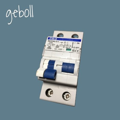 IMO B6CR1N40-30-A RCD IMO 40 AMP RCD 2P 40A C40 B6CR 1N40 IMO