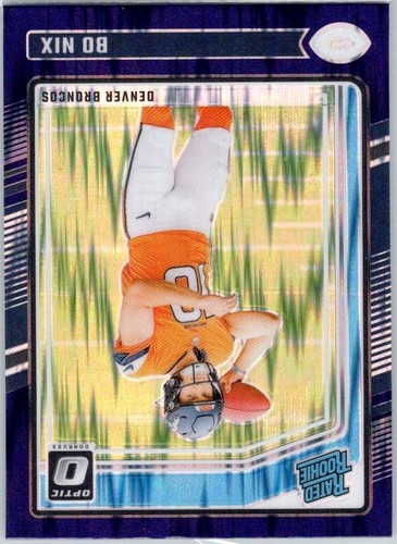 2024 Donruss Optic #209 Bo Nix Purple Shock