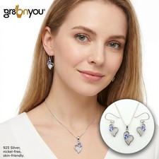The Tanzanite Love Set | December Birthstone | Solid 925 Sterling Silver