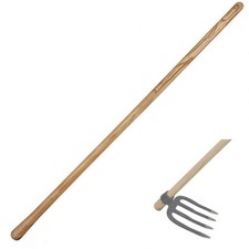 55-Inch Pure Solid Wood Replacement Handle for Garden Digging Spading Fork, S...