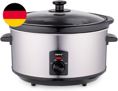 Alpina Slow Cooker 3,5L - Multikocher Mit Warmhaltefunktion - Crockpot Mit Keram