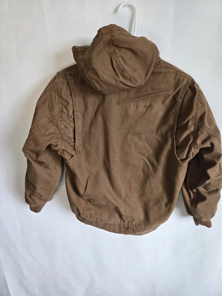 Chaqueta aislante forrada de lana marrón Polar King By Key para niños talla L Foto 2 de 4