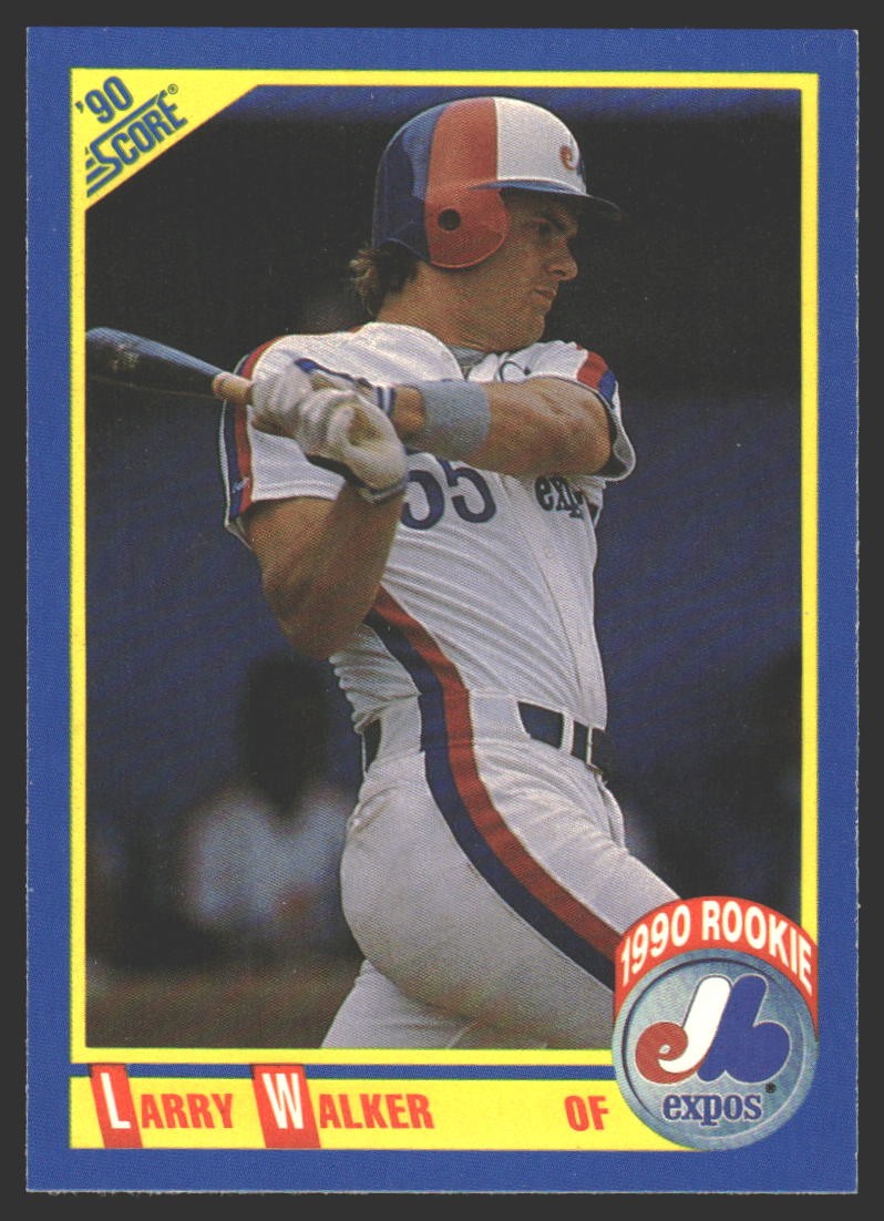 Larry Walker #631 1990 Score Montreal ExposRC RC