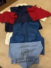 Vintage Camp Fire Girl White Blue Bird Blouse 2 Vest  3 Scarves Size 10 — photo 3