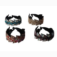 Rhinestone Leaf Banana Hair Claws Clips,Half Bun Expanding Hairpin Hair Claws...