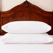 Thick Bed Pillows Standard Size Set of 2 Hotel Collection Soft Down Alternati...