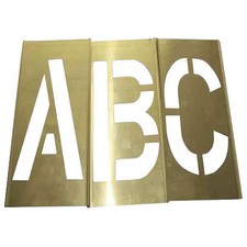 Zoro Select 20Y505 Stencil Kit, Combination Set, A Thru Z, Punctuation, 1 In,