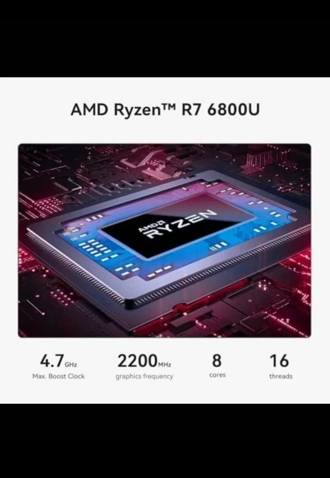 Mini PC, Mini Computers with AMD Ryzen 7 6800U (32/500gb) - Image 3 of 4