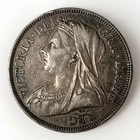 1893 Victoria Half Crown — photo from another recent sale