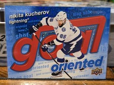 2025-26 Upper Deck Hockey Series 1 Nikita Kucherov Goal Oriented Speckled 