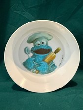 Vintage Melamine 1977 Cookie Monster Kid Cereal Bowl from Artisan Ware