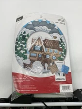 Bucilla Winter Cabin Felt Wreath Kit #86948E New Sealed Packaging