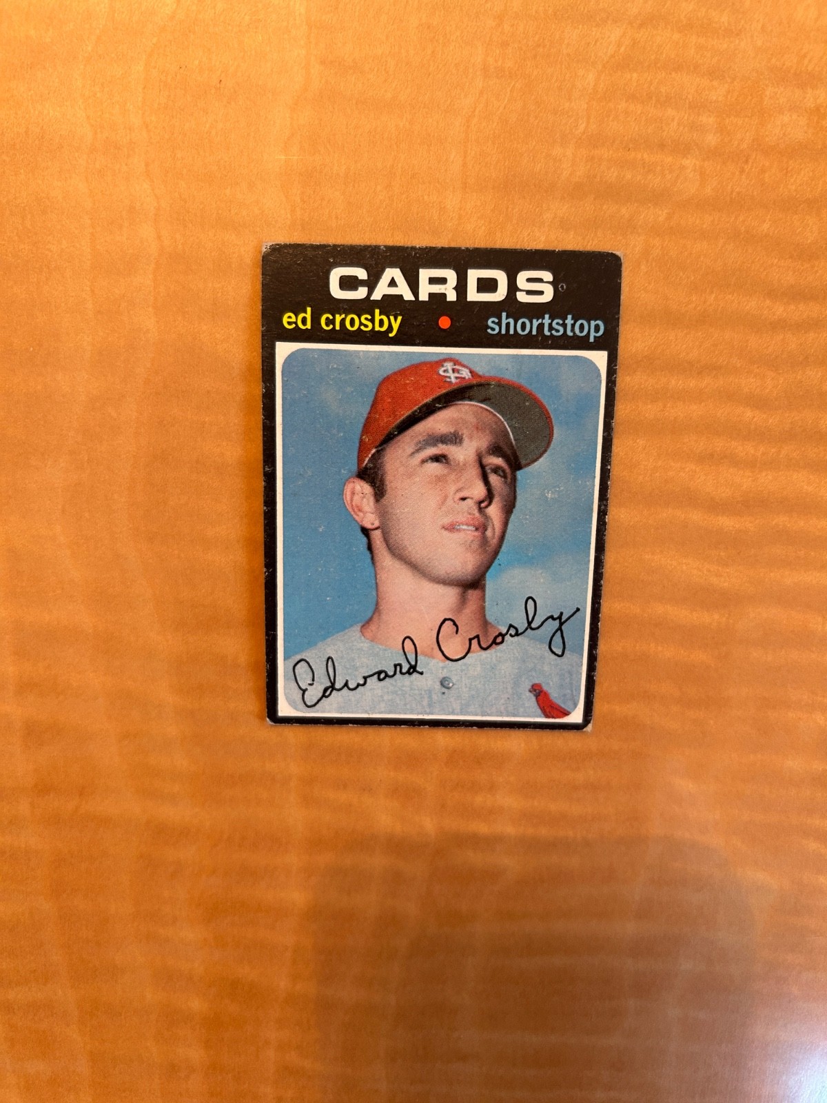 1971 TOPPS BASEBALL HIGH #672 ED CROSBY!! $1 SHIPPING!!