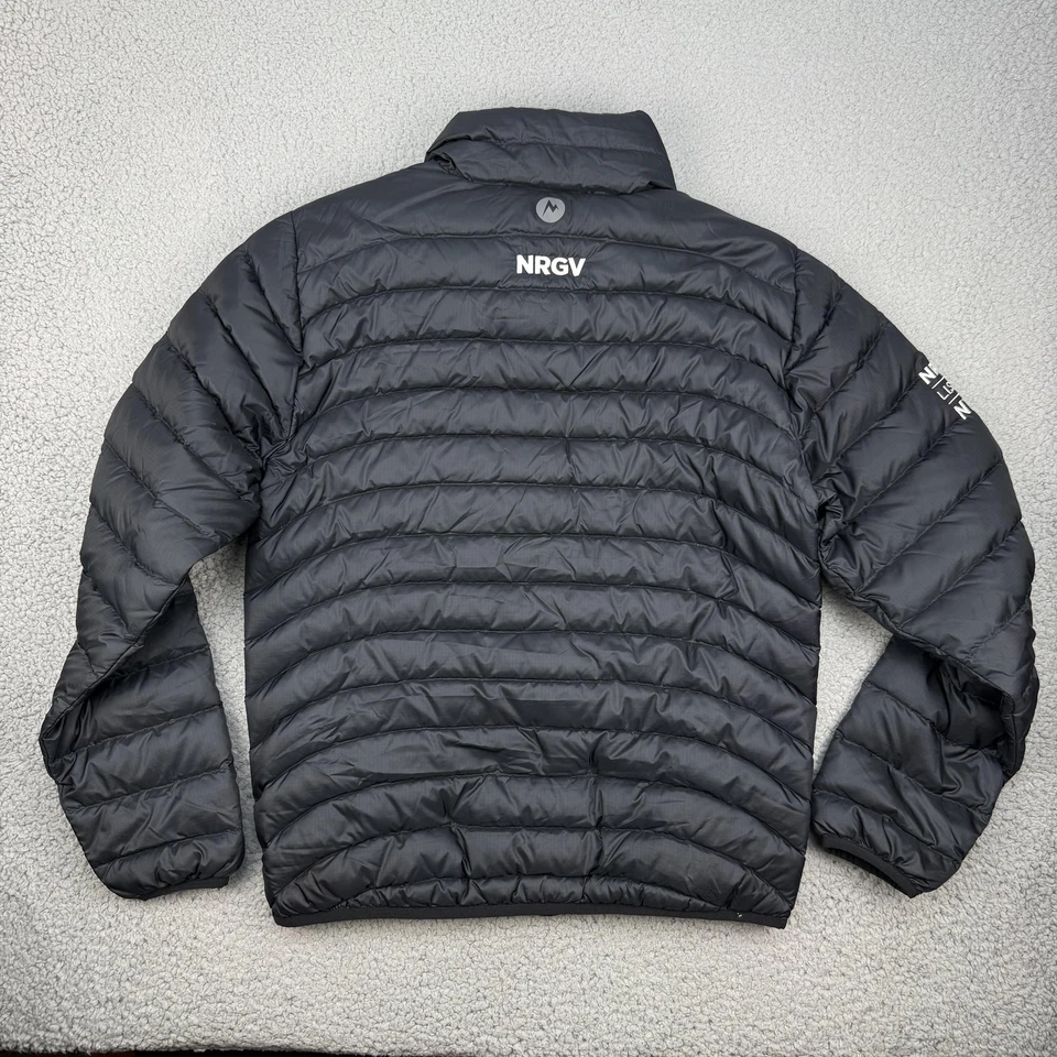 Chaqueta Marmot Para Hombre Mediana Negra 600 Relleno Puffer Cremallera Completa Energy Vault NRGV Foto 2 de 4