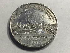 BRAUNSCHWEIG 1000 lat 1861 CYNA 40 mm/ 30,6g Oryginał nieoczyszczony