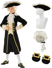 Kids Thomas Jefferson Costume Boys Colonial Founding Father President Hamilton