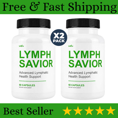 2-Pack Lymph Savior - Advanced Lymphatic Health Support Supplement - 120 Caps