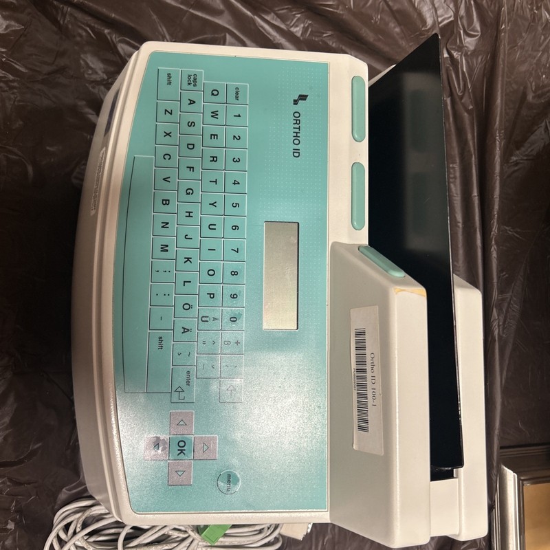 Ortho ID 100‑1 Laboratory Analyzer