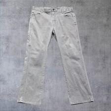 Vintage 90s dickies Workwear Pants Distressed Faded Mens Gray Genuine Pant 36x30