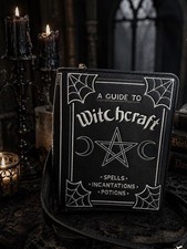 Mad Engine Spell Book Crossbody Bag Gothic Purse Novelty Black Occult