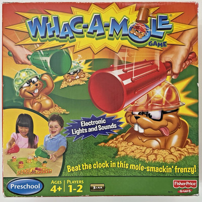 Whac-A-Mole Electronic Game - Fisher Price - Preschool - Ages 4+  Complete Works