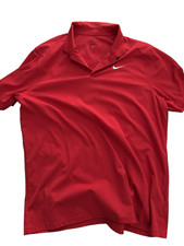 Nike Golf Polo Shirt Men  s XL Red Dri-FIT Victory Short Sleeve USED EXC