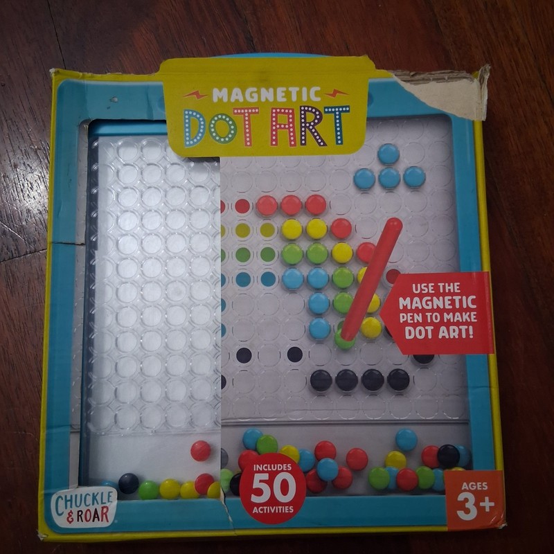 Chuckle & Roar - Magnetic Dot Art Designer - Kids Color by Number Multicolor FUN