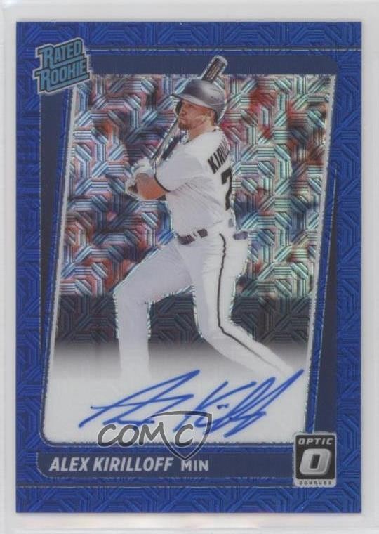 2021 Panini Donruss Optic Blue Mojo Prizm 31/99 Alex Kirilloff Auto RC 4wd