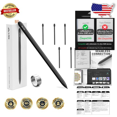 #ad EMR Stylus Pen for Remarkable 2 1: Digital Eraser 4096 Pressure Palm Rejection $125.99