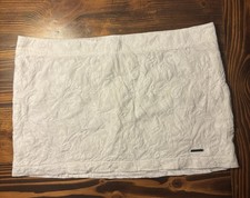 Vintage Abercrombie Fitch White Floral Embroidered Mini Skirt Size 10 Cotton