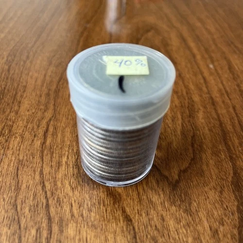 Silver 1965-1970 Kennedy Roll of 20 Coins 40% Silver