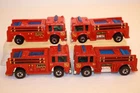 Four (4) Vintage 1976 Hot Wheels Fire Eater Trucks