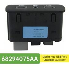 Media Hub USB Port Charging Auxiliary for Chrysler Dodge 2017-2023 68294075AA