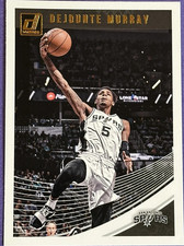 2018-19 Panini Donruss DeJounte Murray #101 San Antonio Spurs