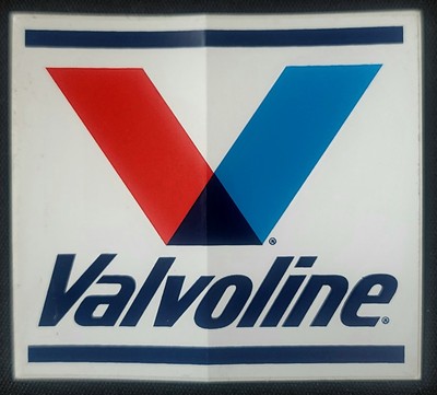 HOT ROD VALVOLINE STICKER  VINTAGE ORIGINAL  3  X 2 3/4 